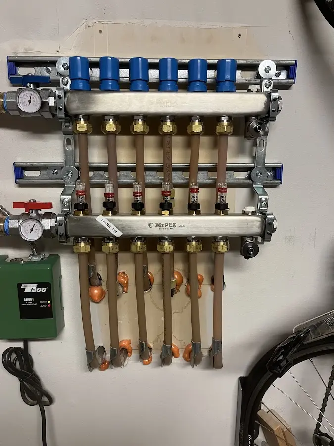 Plumber performing Leak Detection at a residential property in Huron